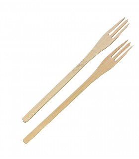 Fourchette bambou "Trident"  H140mm -100Pcs