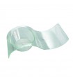 Mise en bouche  pot vague plastique PS vert transparente ?Gizmo?  100x40mm H24mm -50Pcs