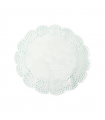 Dentelle papier blanc ronde -250Pcs