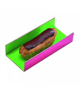 Fond carton plié double face anis/fushia 130x45mm -200Pcs