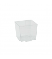 Verrine plastique PS transparente "Kara"  52x52mm H50mm 90ml -24Pcs