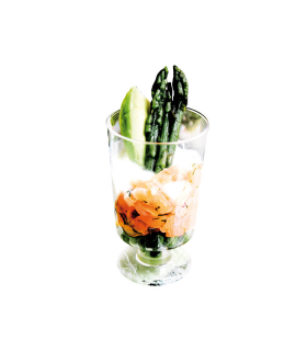 Mini verre à pied plastique PS réutilisable   H63mm 40ml -20Pcs