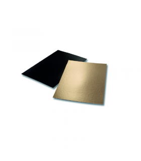 Plaque carton rectangulaire double face or/noir 90x35mm -200Pcs