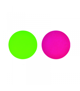 Rond carton double face anis/fushia -100Pcs