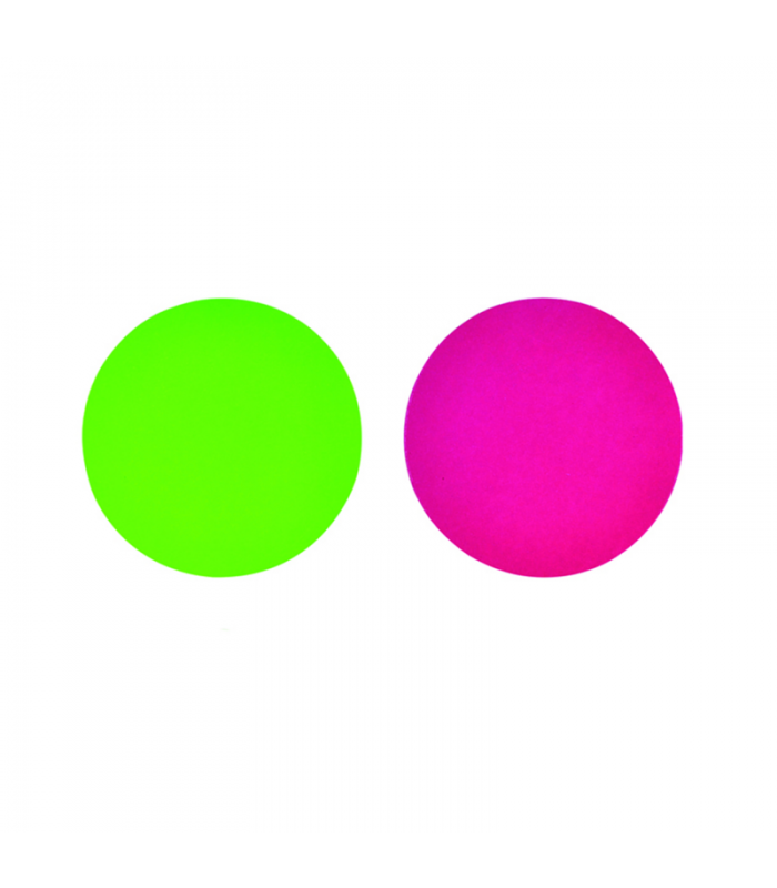 Rond carton double face anis/fushia -100Pcs