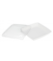 Saladier carré blanc en pulpe  235x235mm H28mm 1000ml -25Pcs