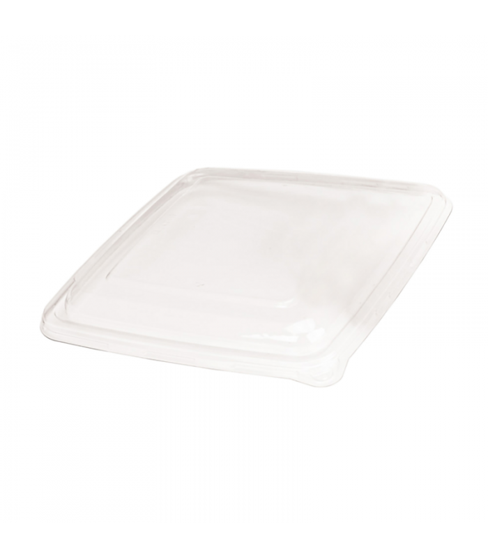 Couvercle plat transparent en plastique PET   H28mm -50Pcs