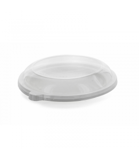 Couvercle plat transparent en plastique PET   H25mm -100Pcs