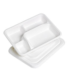 Plateau repas en pulpe 230x180mm H10mm -500Pcs