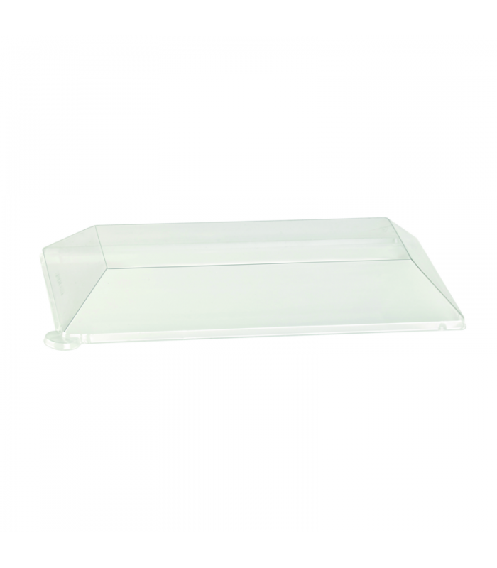 Couvercle plat transparent en plastique PET 275x140mm H30mm -25Pcs