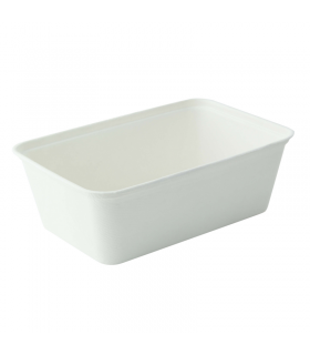 Barquette blanche en pulpe 172x116mm H58mm 750ml -25Pcs