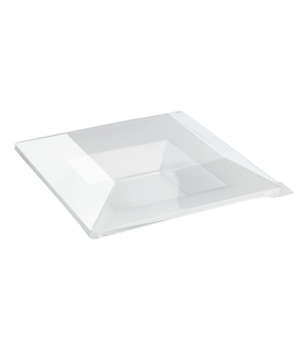 Couvercle PET transparent  220x220mm H40mm -60Pcs