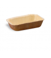 Bol rectangulaire en palmier  130x65mm H30mm -50Pcs