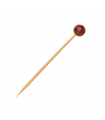 Pique bambou avec une extrémité décor basketball   H120mm -100Pcs