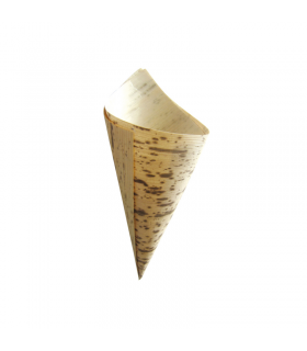 Cône en feuille de bambou   H130mm 44ml -100Pcs