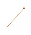 Pique bambou avec une extrémité décor boule nature  140 -100Pcs
