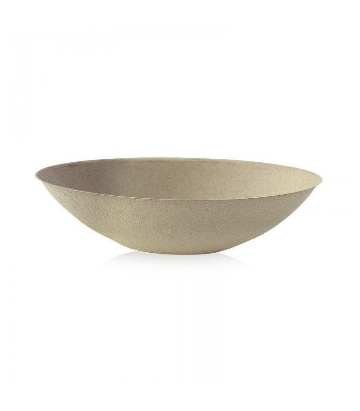 Bol ovale brun en pulpe "BioNchic"  270x165mm H77mm 1500ml -100Pcs