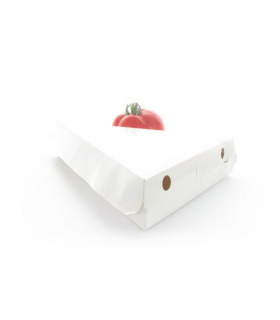 Boite carton blanc triangulaire pour part de pizza  235x229mm H45mm -50Pcs