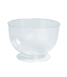 Coupe dessert plastique PP cristal sur pied  H57mm 200ml -24Pcs