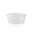 Pot à sauce rond en plastique PS cristal  H47mm 270ml -100Pcs