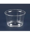 Pot à sauce rond en plastique PS cristal  H61mm 350ml -100Pcs