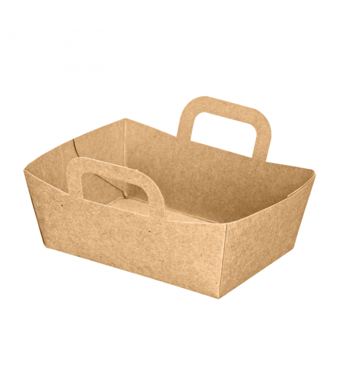 Mini panier en carton kraft  95x70mm H35mm -100Pcs