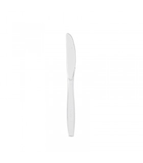 Couteau plastique PS transparent "Majesty"  192 -100Pcs