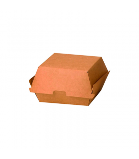 Boîte burger carton kraft brun 150x135mm H80mm -50Pcs
