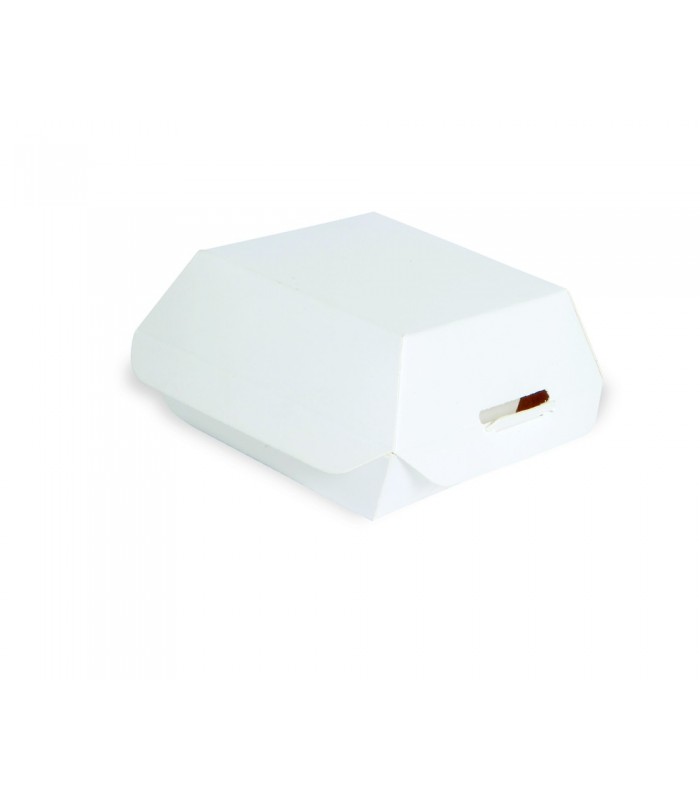 Mini Boite burger en carton blanc  70x70mm H50mm -50Pcs
