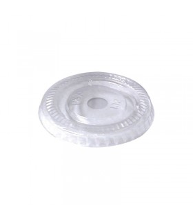 Couvercle plat transparent en plastique PET -50Pcs
