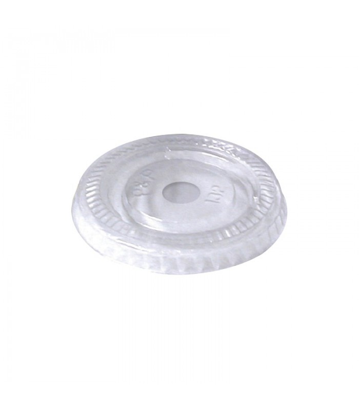 Couvercle plat transparent en plastique PET -50Pcs