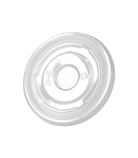 Couvercle plat transparent en plastique PET  H10mm -100Pcs