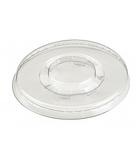 Couvercle plat transparent en plastique PET -100Pcs
