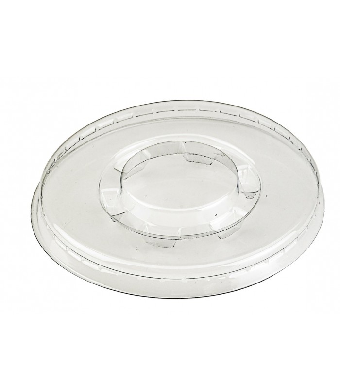 Couvercle plat transparent en plastique PET -100Pcs