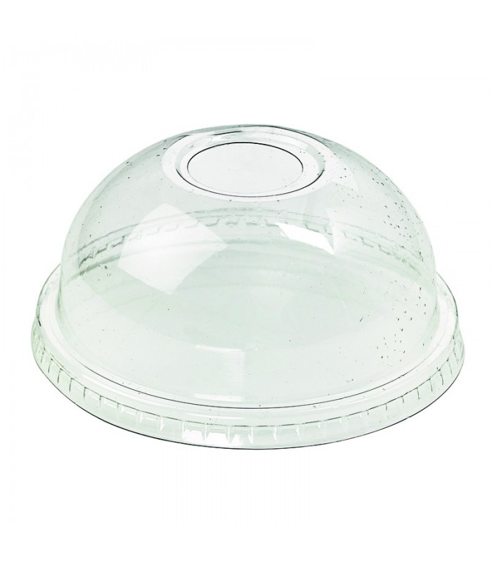 Couvercle PET transparent dôme avec trou   H45mm -100Pcs