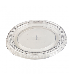 Couvercle PET transparent plat   H10mm -100Pcs