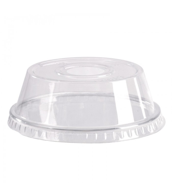 Couvercle dôme transparent en plastique PET avec trou  H40mm -100Pcs