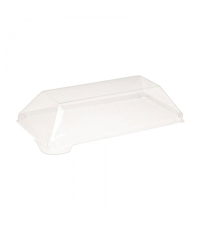 Couvercle dôme transparent en plastique PET pour mise en bouche Klarity 130x65mm -50Pcs