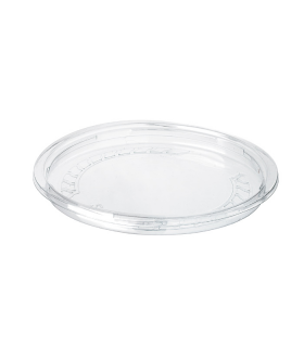 Couvercle plat transparent en plastique PET  H13mm -50Pcs
