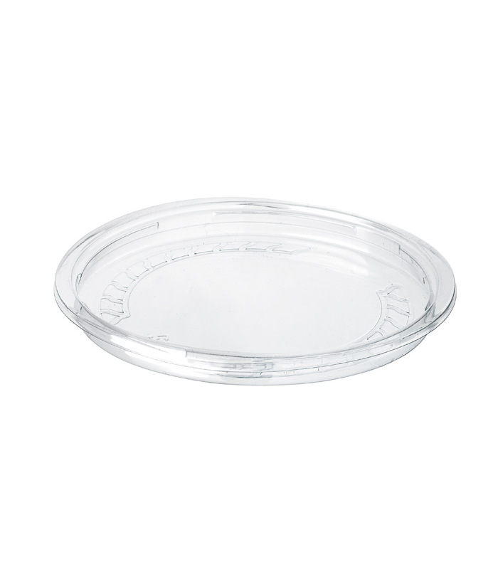 Couvercle plat transparent en plastique PET  H13mm -50Pcs