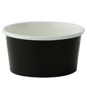 Pot carton noir chaud et froid  H39mm 86ml -50Pcs
