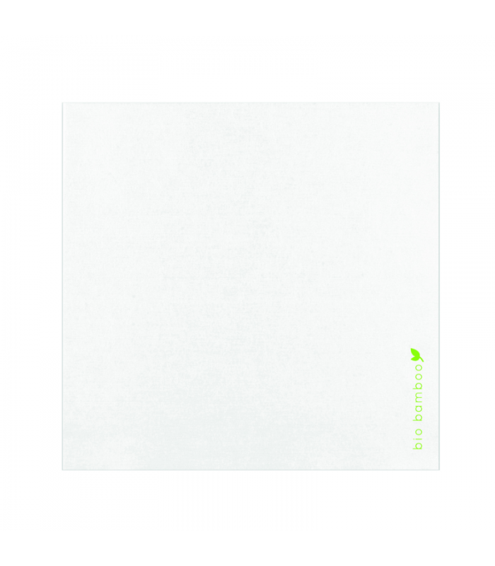 Serviette en fibre de bambou blanche  400x400mm -50Pcs