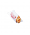 Sac papier blanc ingraissable pour hot dog ouvert sur 2 côtés 170x75mm -500Pcs