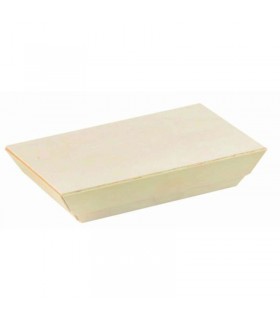 Couvercle Samourai en bois pour barquette  155x85mm H10mm -100Pcs
