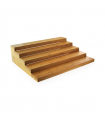 Support en bambou forme escalier pour 75 piques 360x305mm H95mm -2Pcs