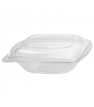 Saladier PET carré transparent 190x190mm H50mm 750ml -25Pcs