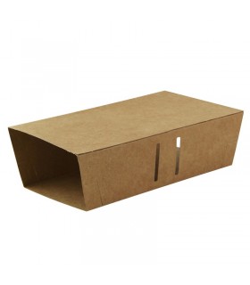 Couvercle étui coulissant en carton brun pour boite snack 215x90mm H53mm -50Pcs