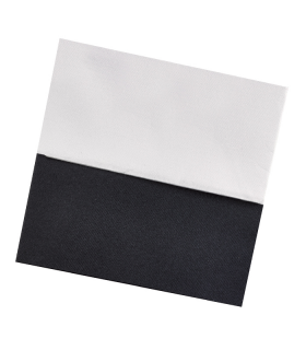 Serviette non-tissé blanche 400x400mm -50Pcs