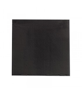 Serviette micropoint noire 2 plis   380x380mm -40Pcs