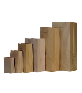 Sac poubelle papier 1 pli  360x240mm H860mm 80000ml -50Pcs